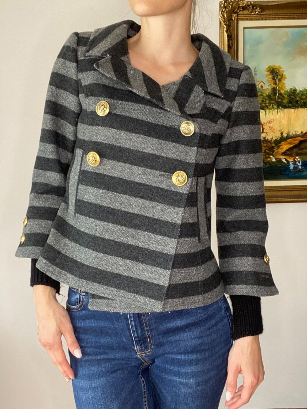 SMYTHE Wool Striped Jacket
